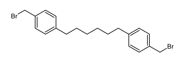 1-(bromomethyl)-4-[6-[4-(bromomethyl)phenyl]hexyl]benzene Structure