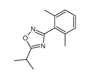 3-(2,6-dimethylphenyl)-5-propan-2-yl-1,2,4-oxadiazole结构式