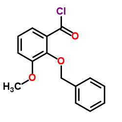 2-(Benzyloxy)-3-methoxybenzoyl chloride Structure