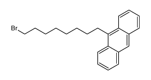8-(9-anthracenyl)octylbromide结构式