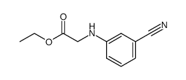 ethyl 2-(3-cyanophenylamino)acetate结构式