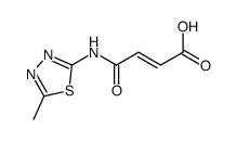 3-((5-methyl-1,3,4-thiadiazol-2-yl)carbamoyl)acrylic acid Structure