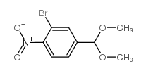 2-bromo-4-(dimethoxymethyl)-1-nitrobenzene Structure