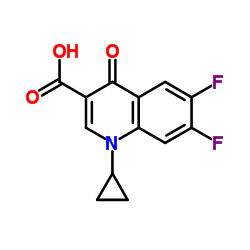1-CYCLOPROPYL-6,7-DIFLUORO-1,4-DIHYDRO-4-OXOQUINOLINE-3-CARBOXYLIC ACID Structure