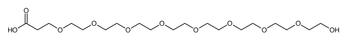 HO-PEG8-CH2CH2COOH结构式