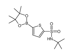 N-tert-butyl-5-(4,4,5,5-tetramethyl-1,3,2-dioxaborolan-2-yl)thiophene-2-sulfonamide Structure