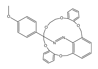 diazene,(4-methoxyphenyl)(19,20,22,23-tetrahydro-12h-7,11-metheno-6h-dibenzo(b,k)(1,4,7,10,13)pentaoxacycloeicosin-25-yl)-,(e) Structure