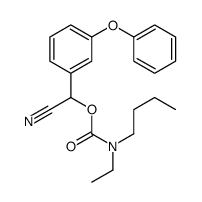 [cyano-(3-phenoxyphenyl)methyl] N-butyl-N-ethylcarbamate Structure
