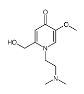 1-(2-Dimethylamino-ethyl)-2-hydroxymethyl-5-methoxy-1H-pyridin-4-one结构式