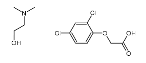 2,4-dichlorophenoxyacetic acid dimethylethanolamine Structure