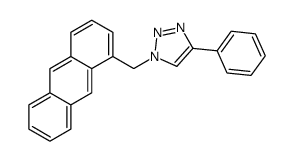1-(1-蒽基甲基)-4-苯基-1H-[1,2,3]噻唑结构式