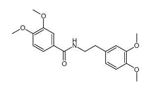 N-[2-(3,4-dimethoxyphenyl)ethyl]-3,4-dimethoxybenzamide结构式