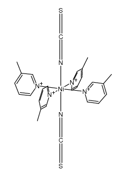 {Ni(SCN)2(β-CH3C5H4N)4}结构式
