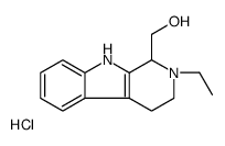 (2-ethyl-1,3,4,9-tetrahydropyrido[3,4-b]indol-1-yl)methanol,hydrochloride Structure