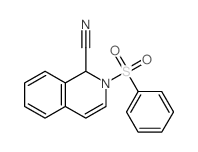 1-Isoquinolinecarbonitrile,1,2-dihydro-2-(phenylsulfonyl)- Structure