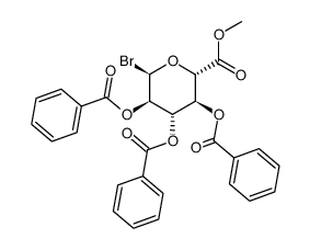 Bromo-2,3,4-tri-O-benzoyl-α-D-glucuronic Acid Methyl Ester structure