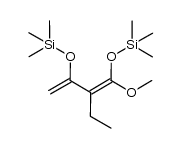 2-ethyl-1-methoxy-1,3-bis(trimethylsilyloxy)-1,3-butadiene Structure