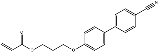 2-Propenoic acid, 3-[(4'-cyano[1,1'-biphenyl]-4-yl)oxy]propyl ester Structure