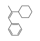 (Z)-(2-cyclohexylprop-1-en-1-yl)benzene结构式