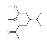 (R)-3-(1-methylethyl)-6-oxoheptanal dimethylacetal Structure