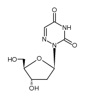 2-(2-deoxy-β-D-erythro-pentofuranosyl)-1,2,4-triazine-3,5(2H,4H)-dione Structure