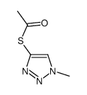 S-(1-methyltriazol-4-yl) ethanethioate结构式