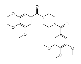 [4-(3,4,5-trimethoxybenzoyl)piperazin-1-yl]-(3,4,5-trimethoxyphenyl)methanone结构式