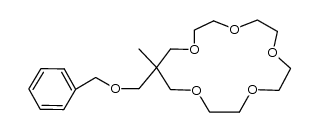 15-((benzyloxy)methyl)-15-methyl-1,4,7,10,13-pentaoxacyclohexadecane结构式