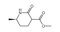 (6R)-methyl-6-methyl-2-oxopiperidine-3-carboxylate结构式