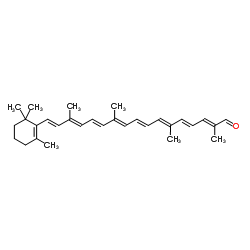 全反式-β-阿林胡萝卜醛结构式