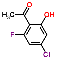 1-(4-氯-2-氟-6-羟基苯基)乙酮结构式