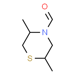 4-Thiomorpholinecarboxaldehyde, 2,5-dimethyl- (9CI) Structure