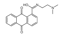N-[2-(dimethylamino)ethyl]-9,10-dioxoanthracene-1-carboxamide Structure