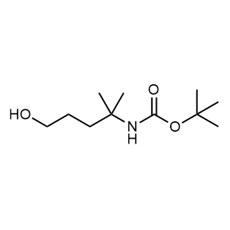 tert-Butyl (5-hydroxy-2-methylpentan-2-yl)carbamate Structure