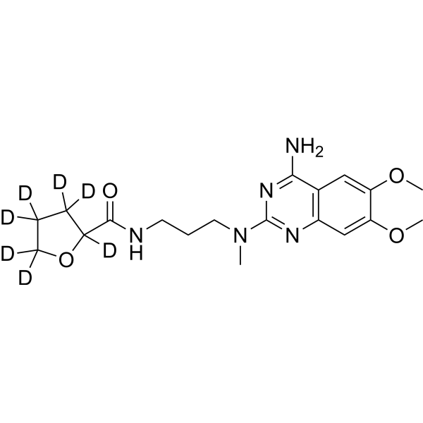 阿夫唑嗪-d7结构式