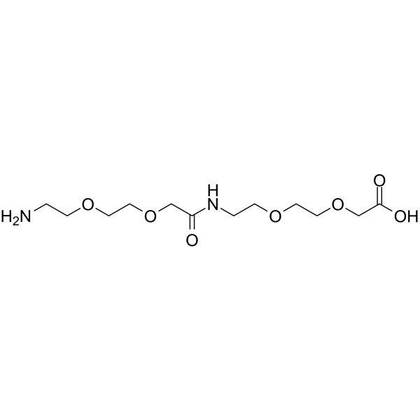 17-氨基-10-氧代-3,6,12,15-四氧杂-9-氮杂十七烷酸结构式
