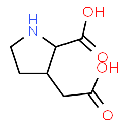 2-carboxy-3-pyrrolidineacetic acid Structure
