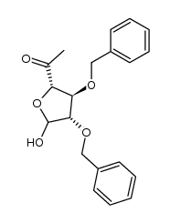 2,3-di-O-benzyl-6-deoxy-D-arabino-5-hexulofuranose Structure
