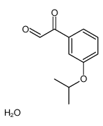 2-(3-异丙氧基苯基)-2-氧代乙醛水合物结构式