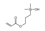 3-[hydroxy(dimethyl)silyl]propyl prop-2-enoate结构式