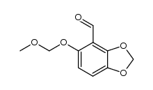 5-(methoxymethoxy)benzo[d][1,3]-dioxole-4-carbaldehyde Structure
