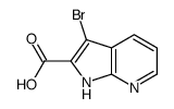 1H-Pyrrolo[2,3-b]pyridine-2-carboxylic acid, 3-bromo- Structure