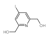 4-Iodo-2,6-bis(hydroxymethyl)pyridine结构式