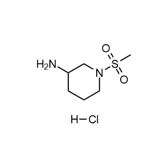 1-(甲基磺酰基)哌啶-3-胺盐酸盐结构式