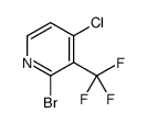 2-bromo-4-chloro-3-(trifluoromethyl)pyridine Structure