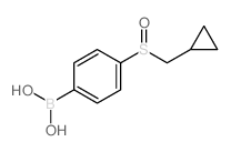 4-(环丙基甲基亚硫酰基)苯硼酸结构式