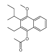 (3-butan-2-yl-2-ethyl-4-methoxynaphthalen-1-yl) acetate Structure
