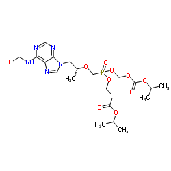 6N-羟基甲基替诺福韦二吡呋酯结构式