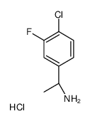 (S)-1-(4-氯-3-氟苯基)乙胺盐酸盐结构式