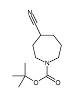 4-氰基氮杂环庚烷-1-羧酸叔丁酯结构式